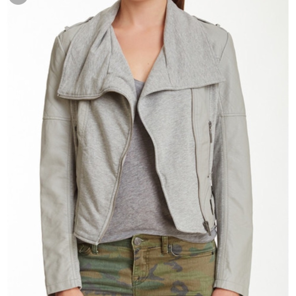 📢BNCI Quilted Pleated Moto Jacket